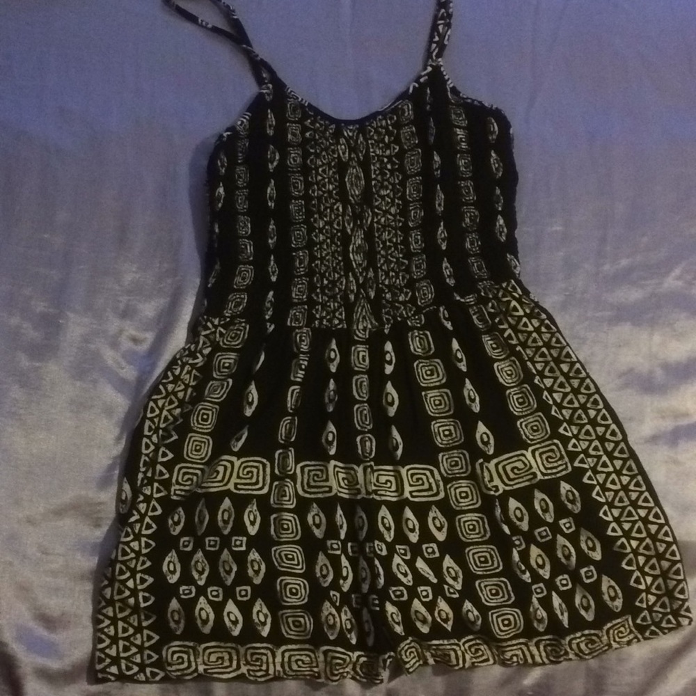 Black/Cream M Romper
